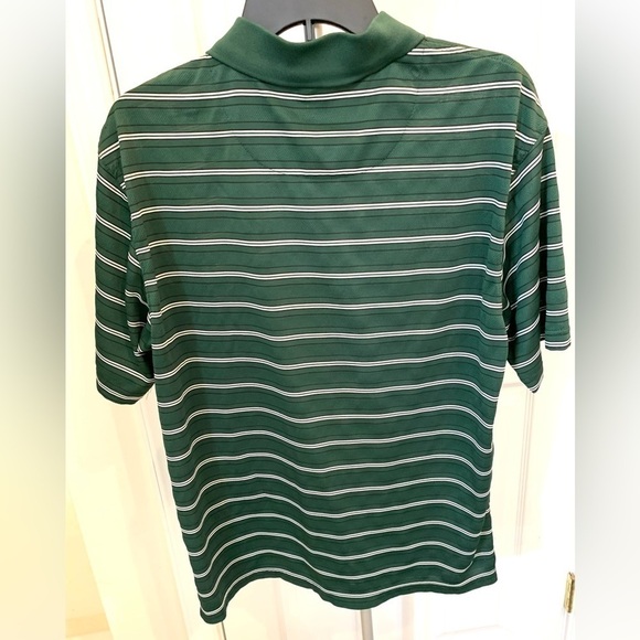 Men’s Grand Slam Golf Polo Green Striped sz Large - Picture 3 of 4